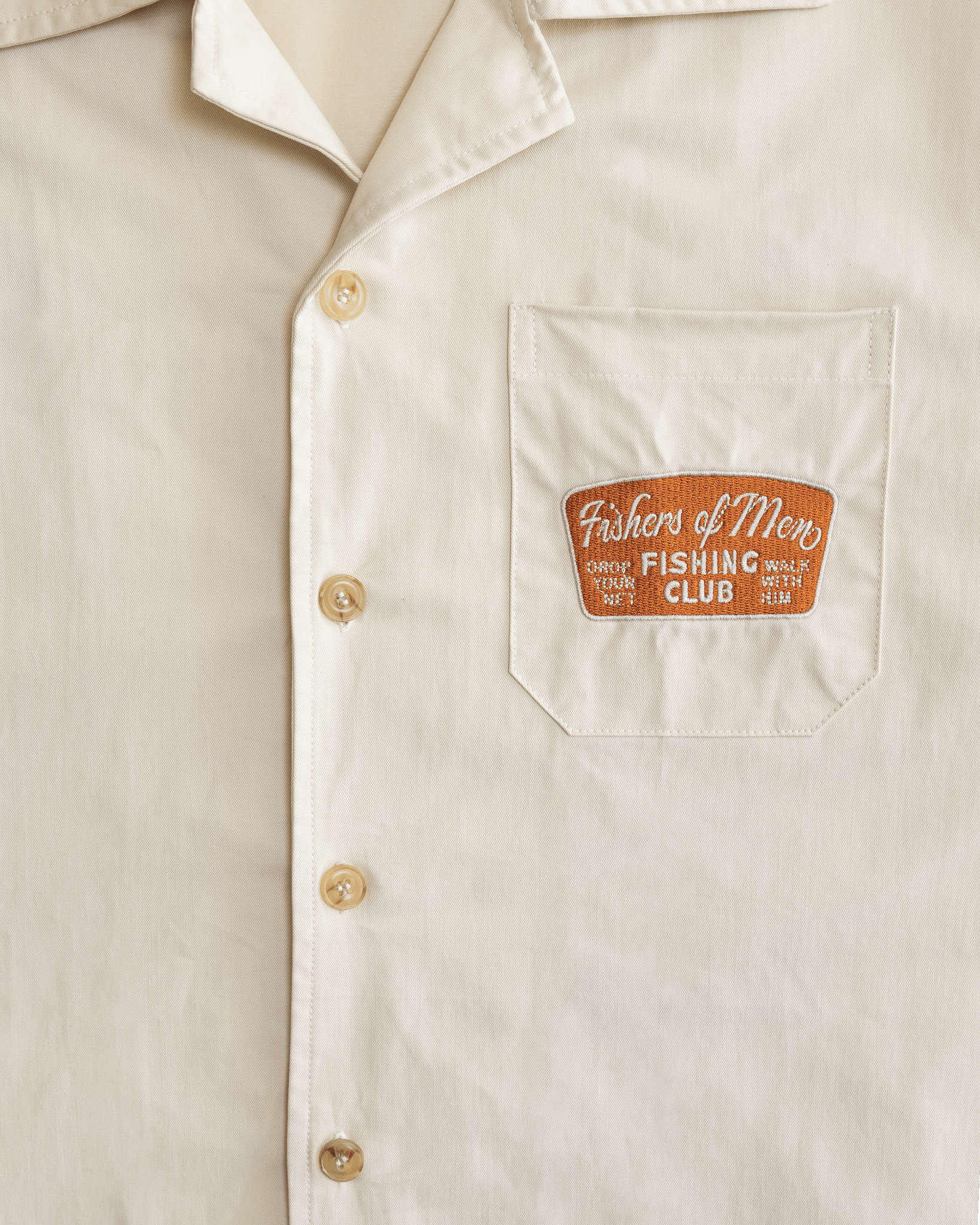 "Fisher of Men" Embroidered Button Up Shirt - Proclamation Coalition