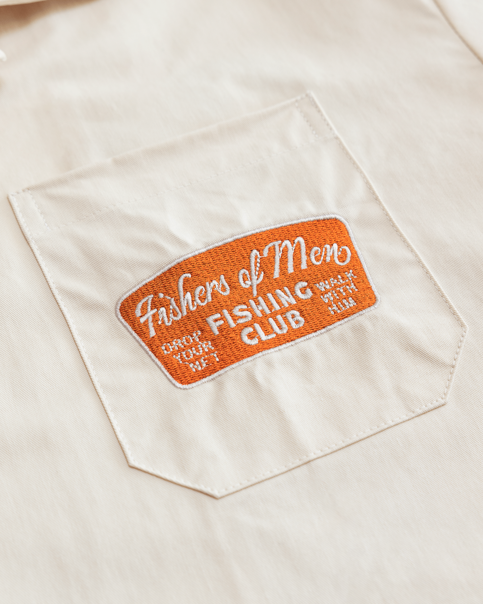 "Fisher of Men" Embroidered Button Up Shirt - Proclamation Coalition