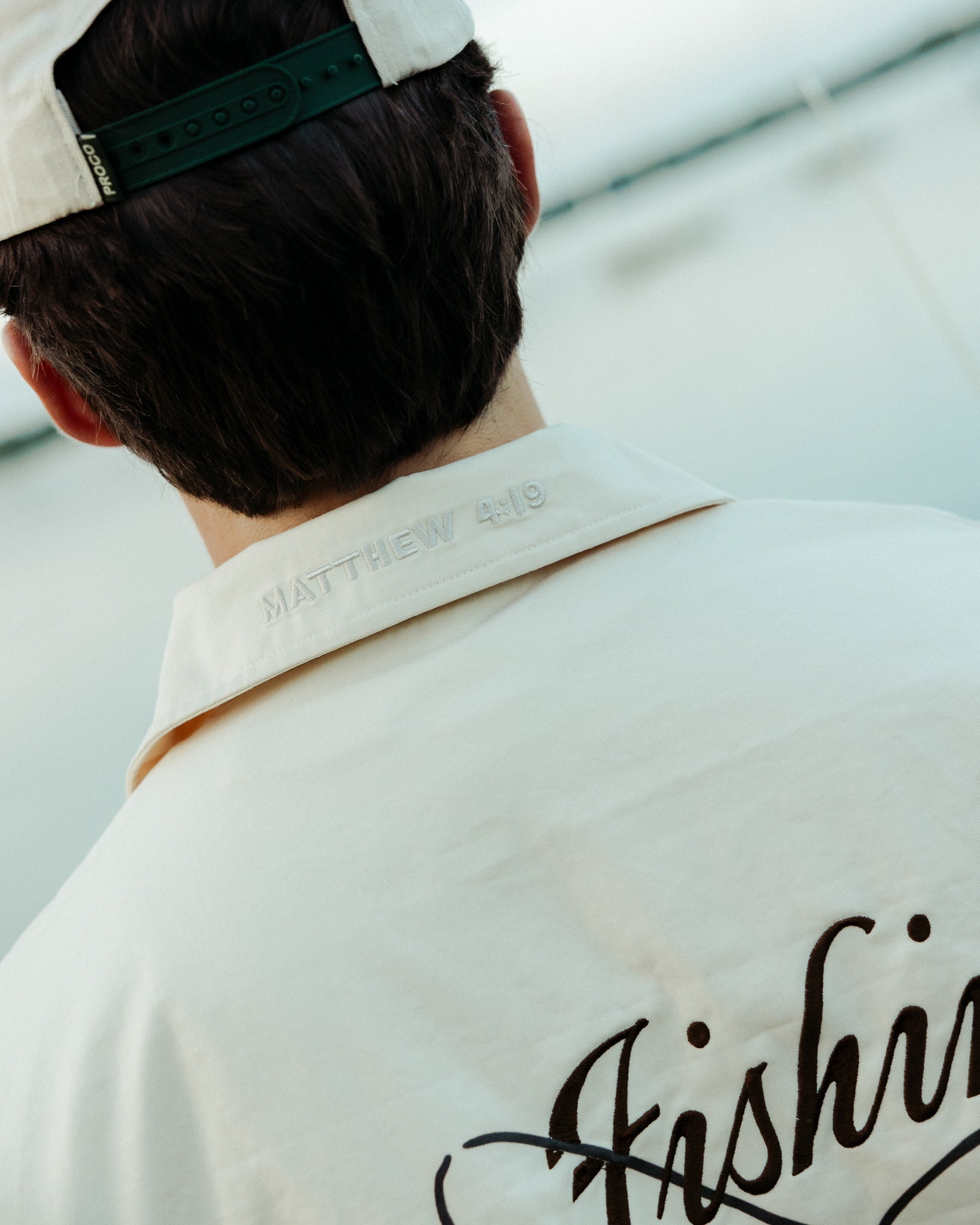 "Fisher of Men" Embroidered Button Up Shirt - Proclamation Coalition