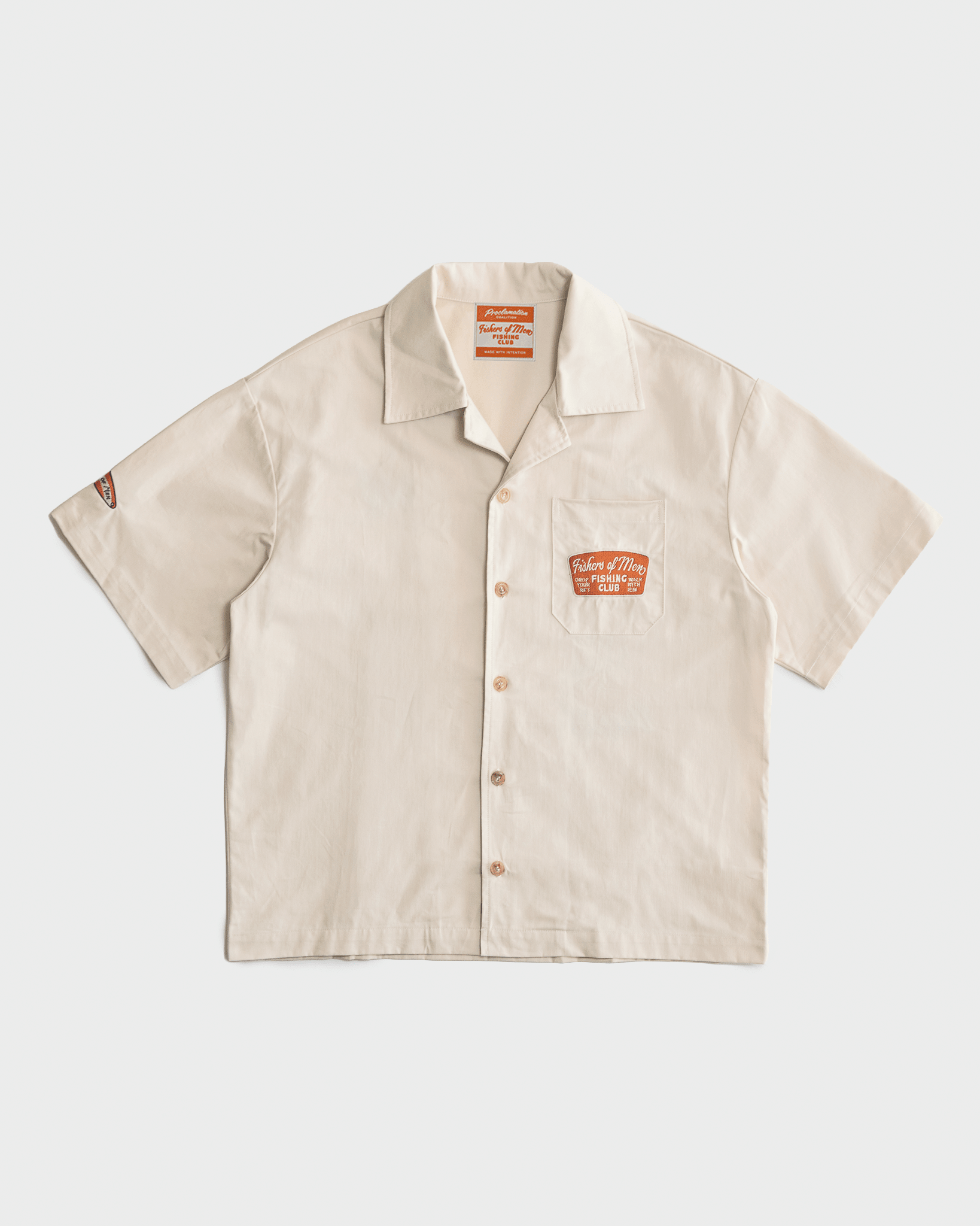 "Fisher of Men" Embroidered Button Up Shirt - Proclamation Coalition