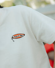 "Fisher of Men" Ivory Embroidered Essential Tee - Proclamation Coalition