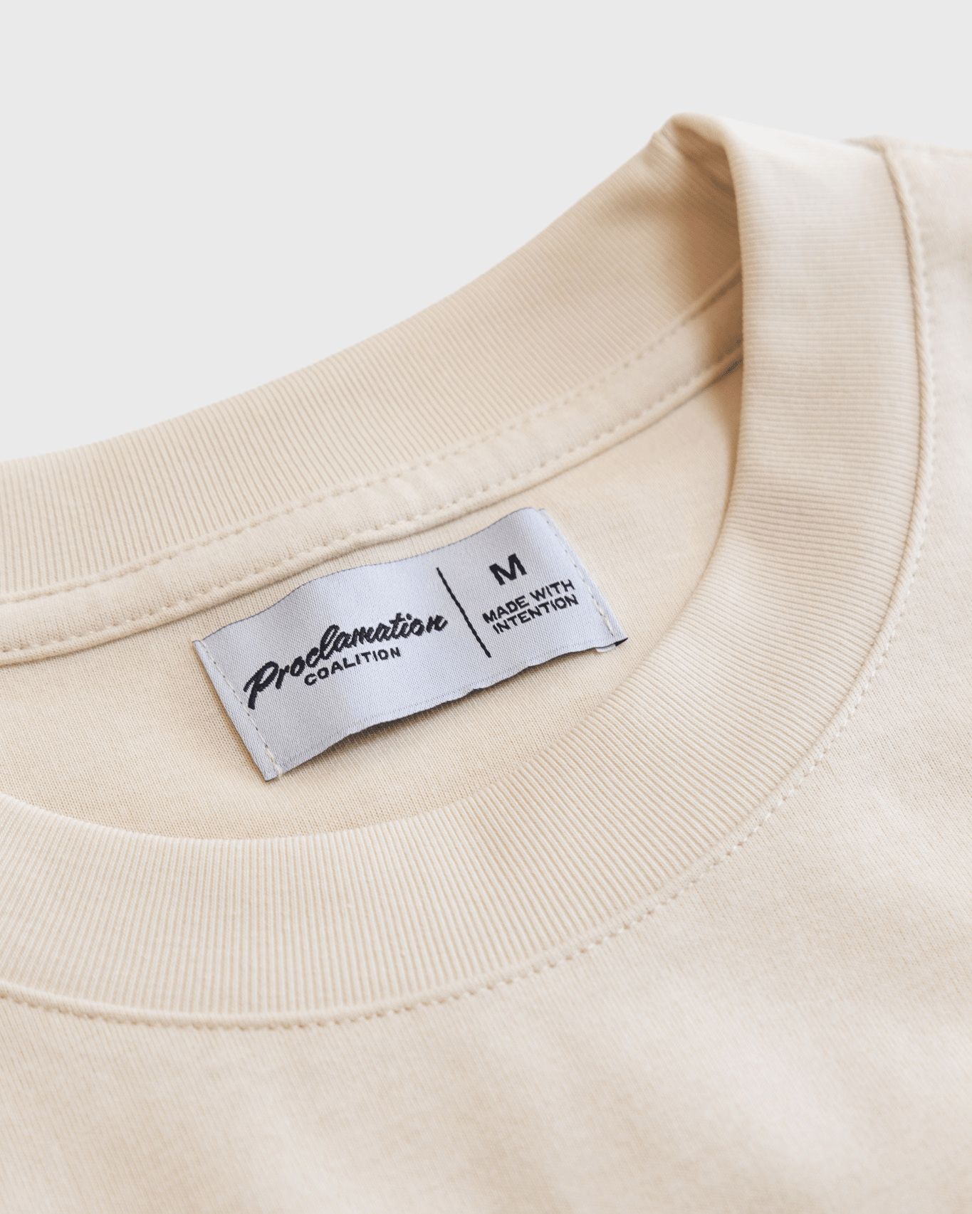 "Fisher of Men" Ivory Embroidered Essential Tee - Proclamation Coalition