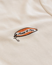 "Fisher of Men" Ivory Embroidered Essential Tee - Proclamation Coalition