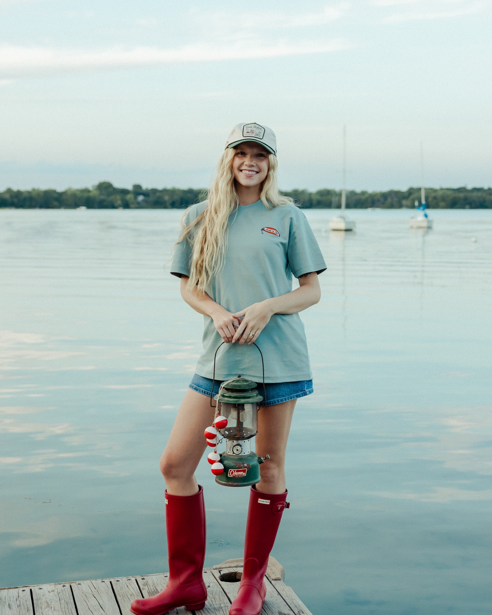"Fisher of Men" Seafoam Embroidered Essential Tee - Proclamation Coalition