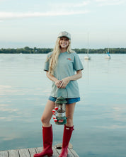 "Fisher of Men" Seafoam Embroidered Essential Tee - Proclamation Coalition