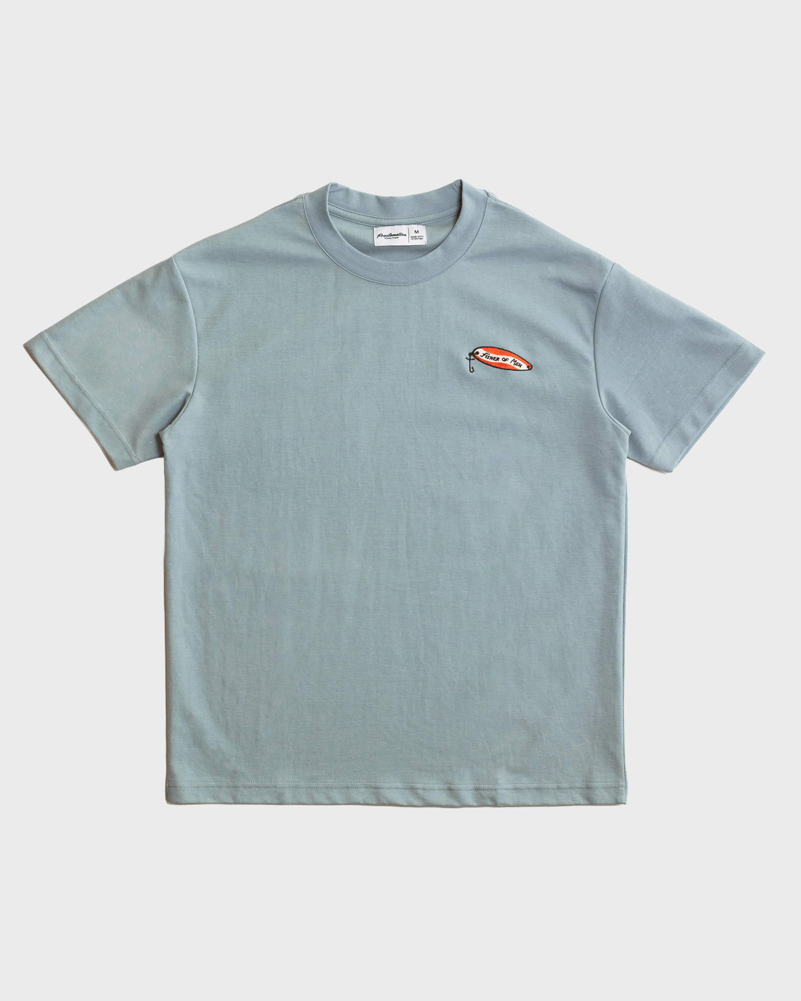 "Fisher of Men" Seafoam Embroidered Essential Tee - Proclamation Coalition