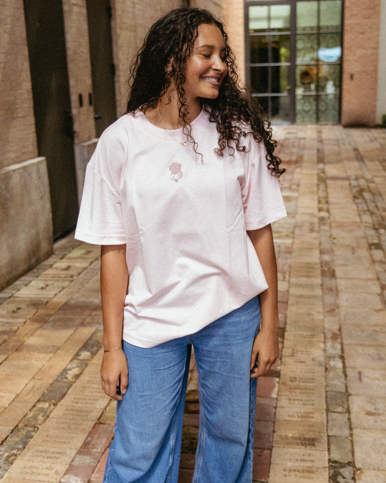"Flowers From Jesus" Embroidered Essential Tee - Proclamation Coalition