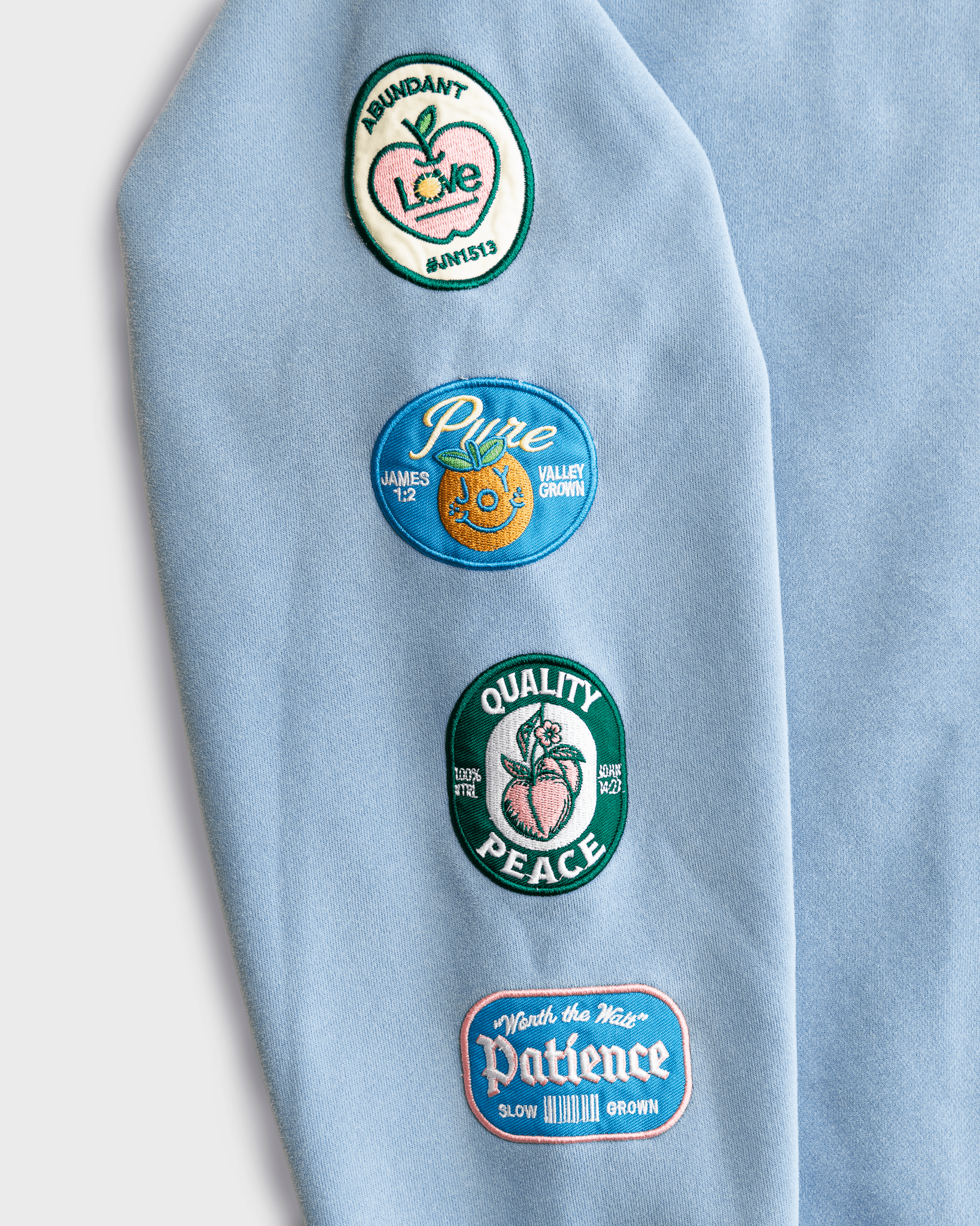 “Fruit Labels” Picnic Comfort Crewneck - Proclamation Coalition