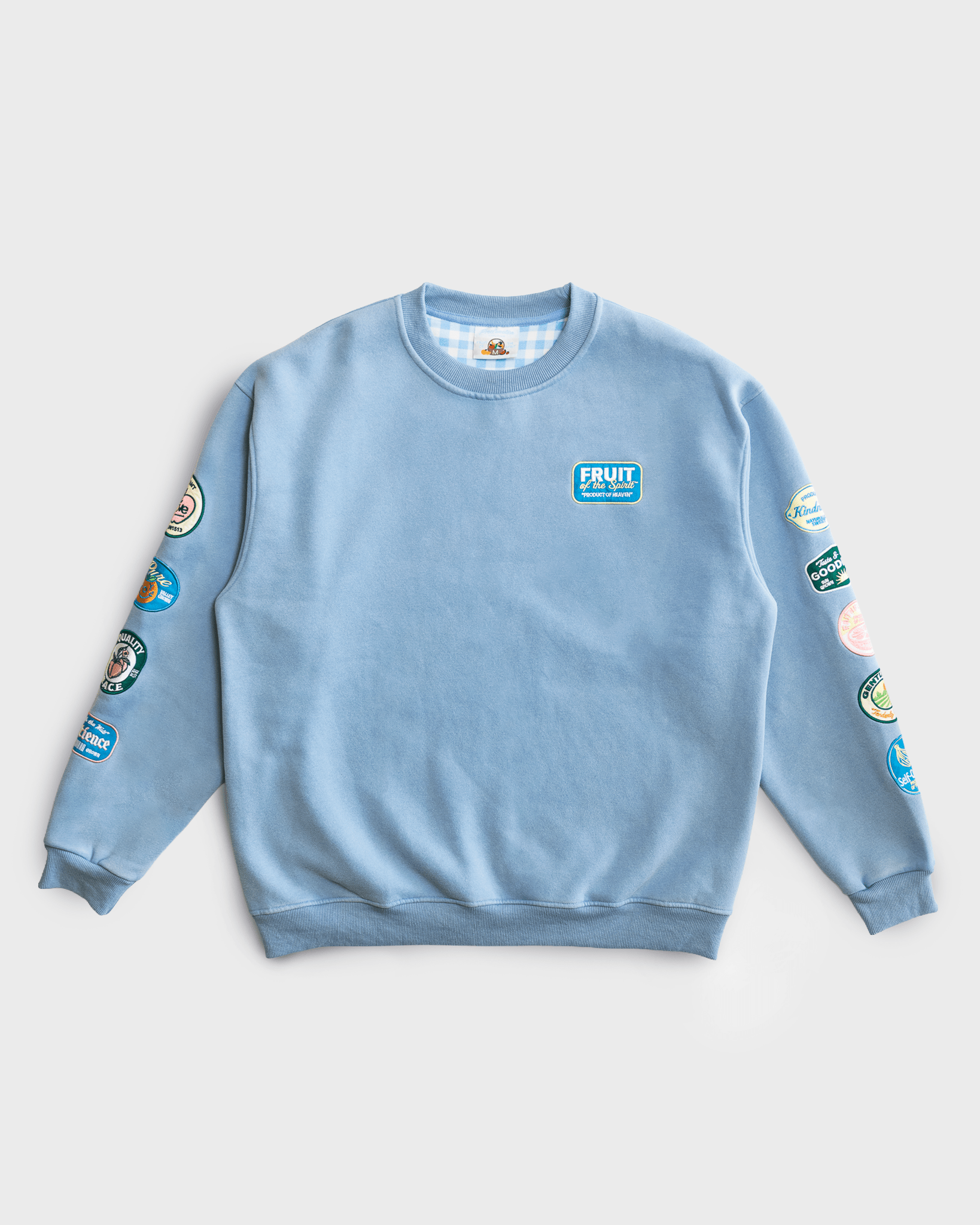 “Fruit Labels” Picnic Comfort Crewneck - Proclamation Coalition