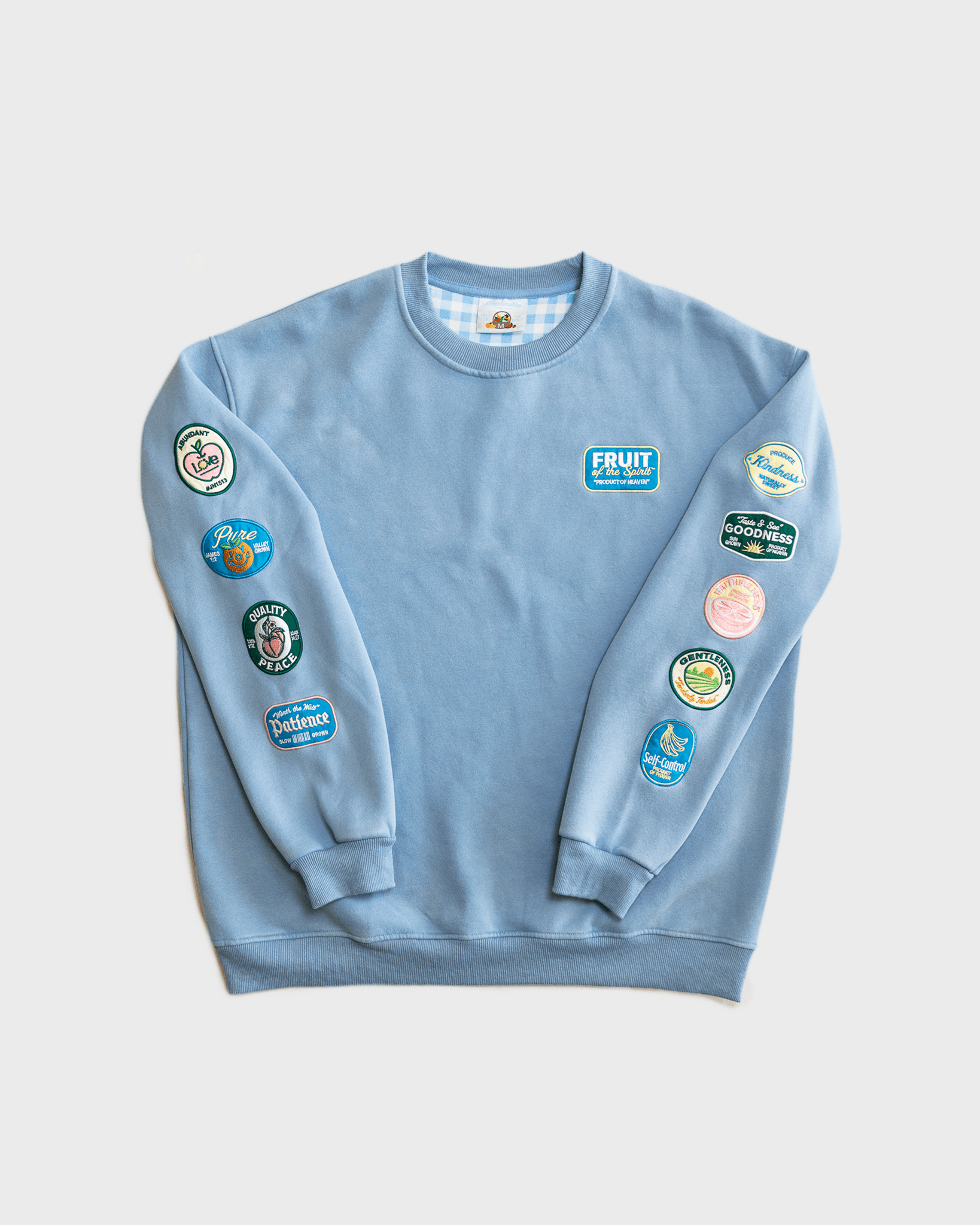 “Fruit Labels” Picnic Comfort Crewneck - Proclamation Coalition