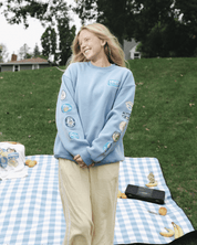 “Fruit Labels” Picnic Comfort Crewneck - Proclamation Coalition