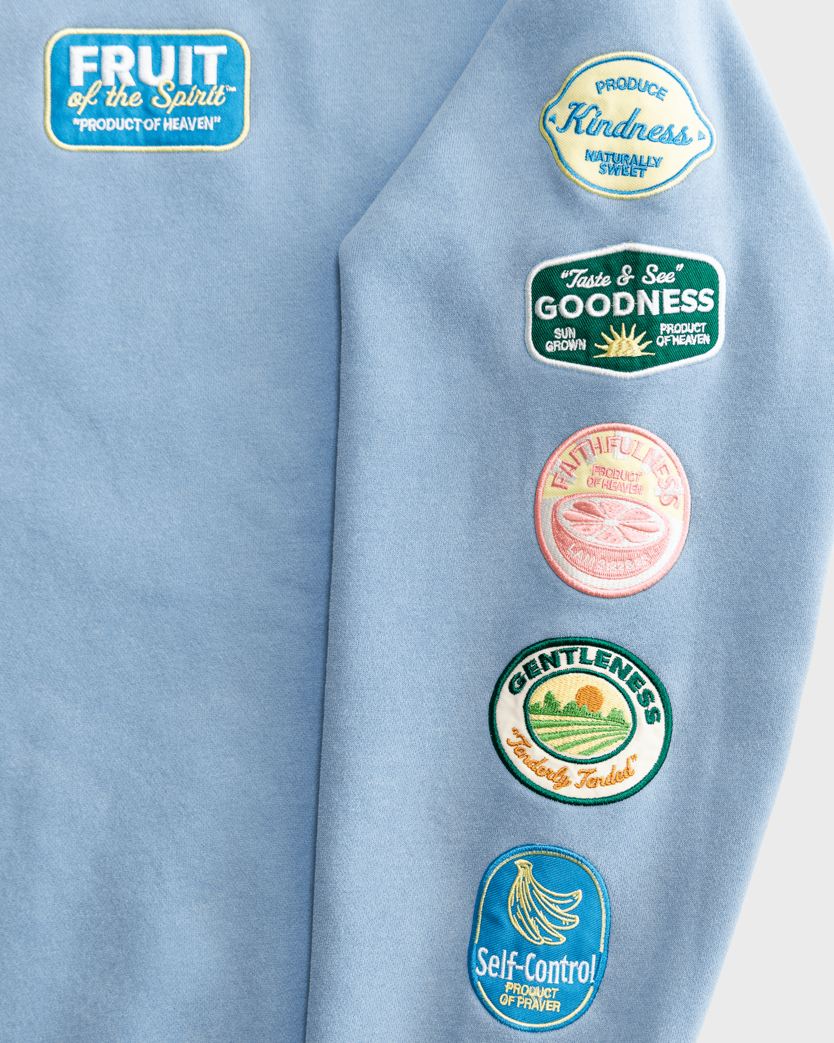 “Fruit Labels” Picnic Comfort Crewneck - Proclamation Coalition