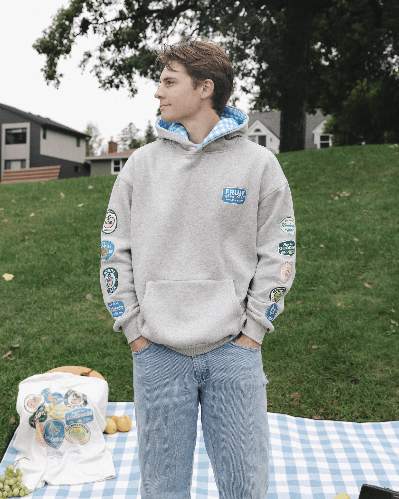 “Fruit Labels” Picnic Comfort Hoodie - Proclamation Coalition