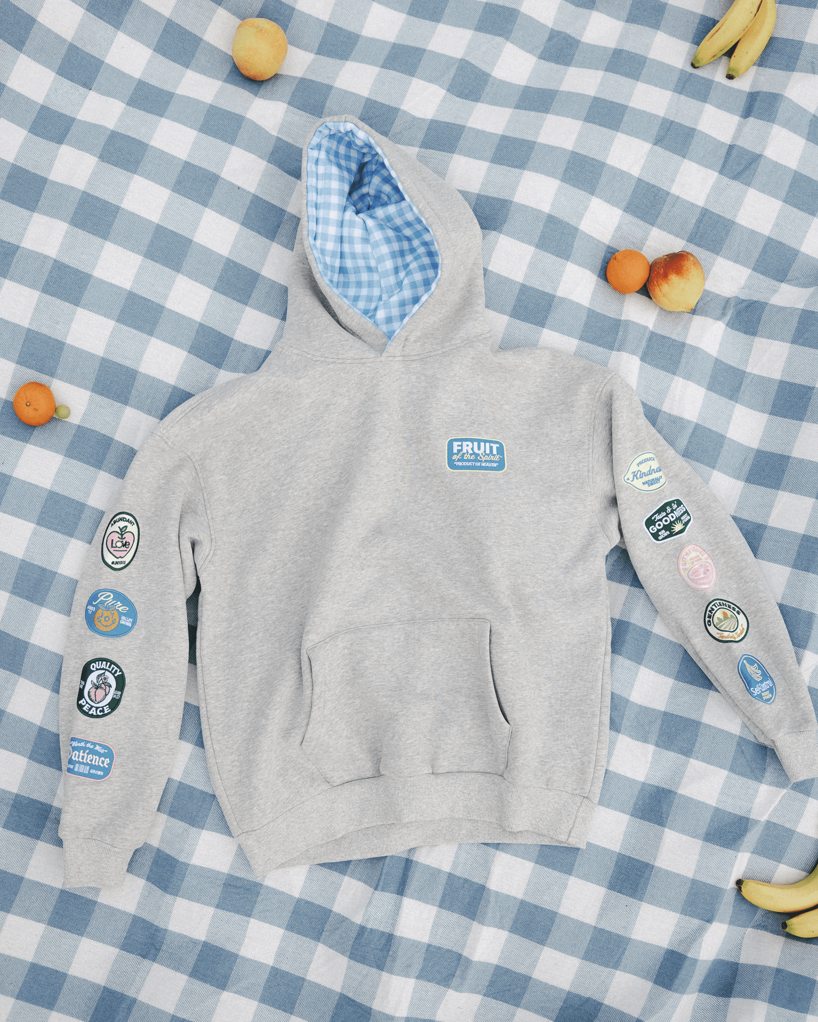 “Fruit Labels” Picnic Comfort Hoodie - Proclamation Coalition