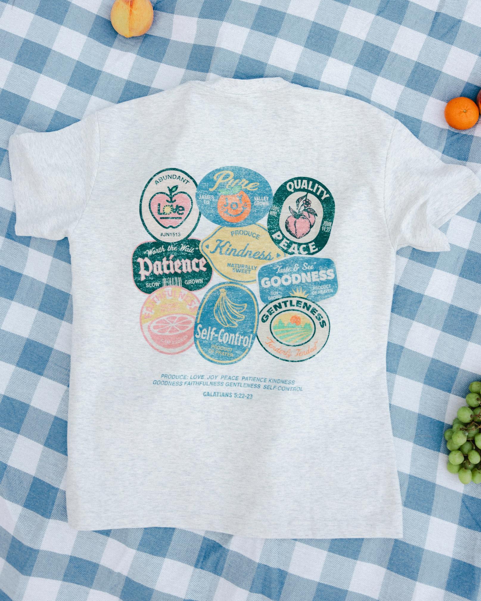 “Fruit Labels” Vintage Essential Tee - Proclamation Coalition