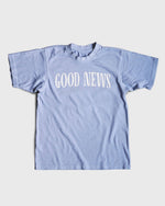 "Good News - Paper Boy" Ice Blue Heavyweight Tee - Proclamation Coalition