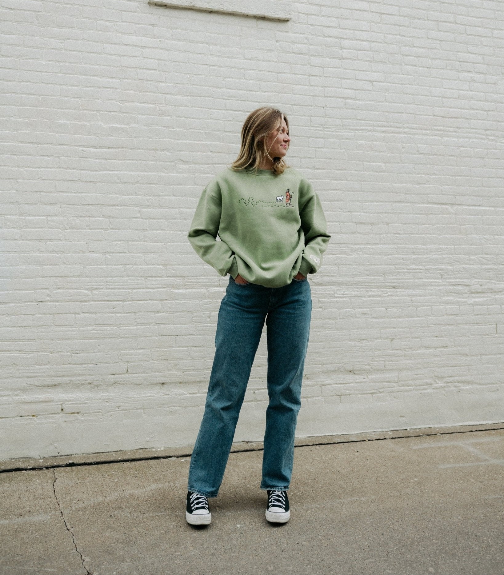 "Good Shepherd" Green Pasture Comfort Crewneck - Proclamation Coalition
