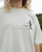 "Good Shepherd" Green Pastures Embroidered Essential Tee - Proclamation Coalition