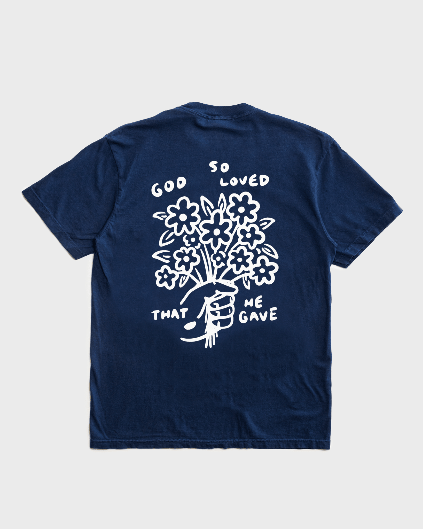 "He Gave X Love Gives" Navy Tee - Proclamation Coalition