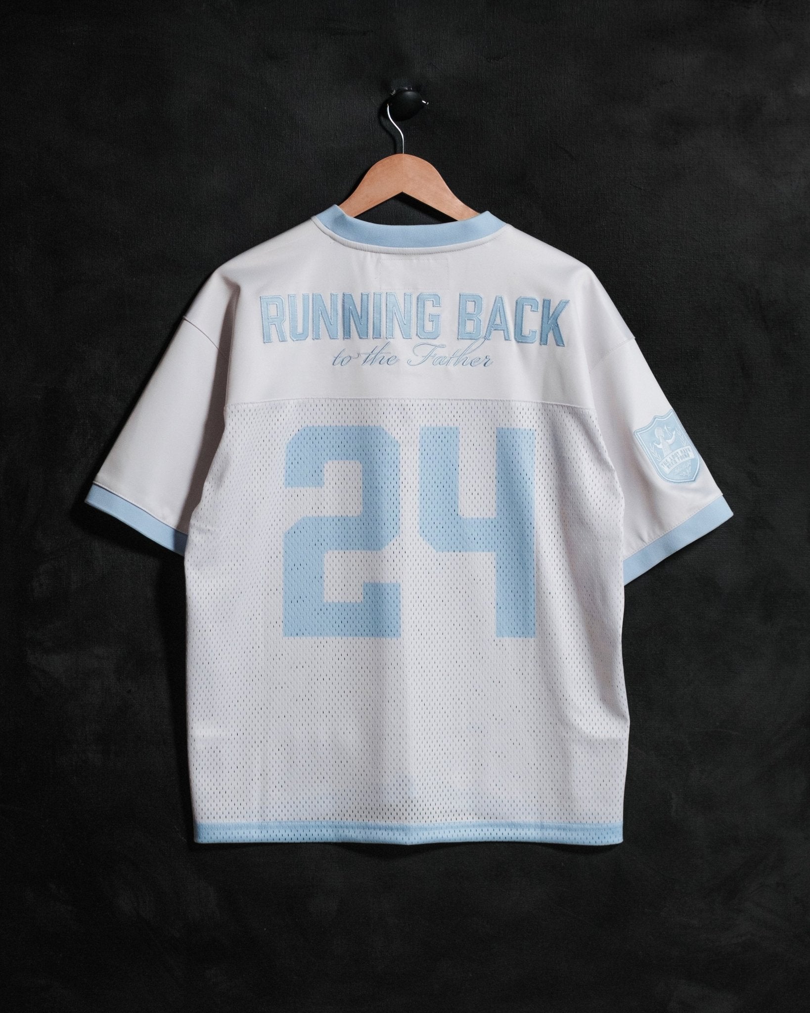 "Homecoming - Luke 15:24" White & Blue Jersey - Proclamation Coalition