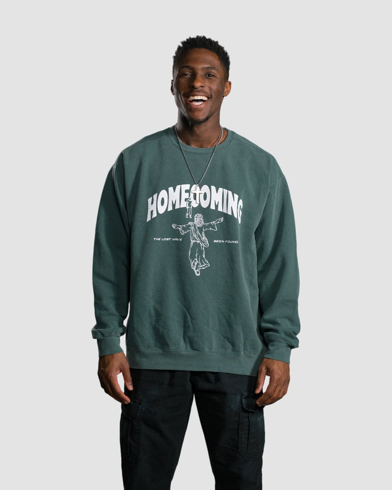 HOMECOMING - Premium Forest Green Crewneck - Proclamation Coalition