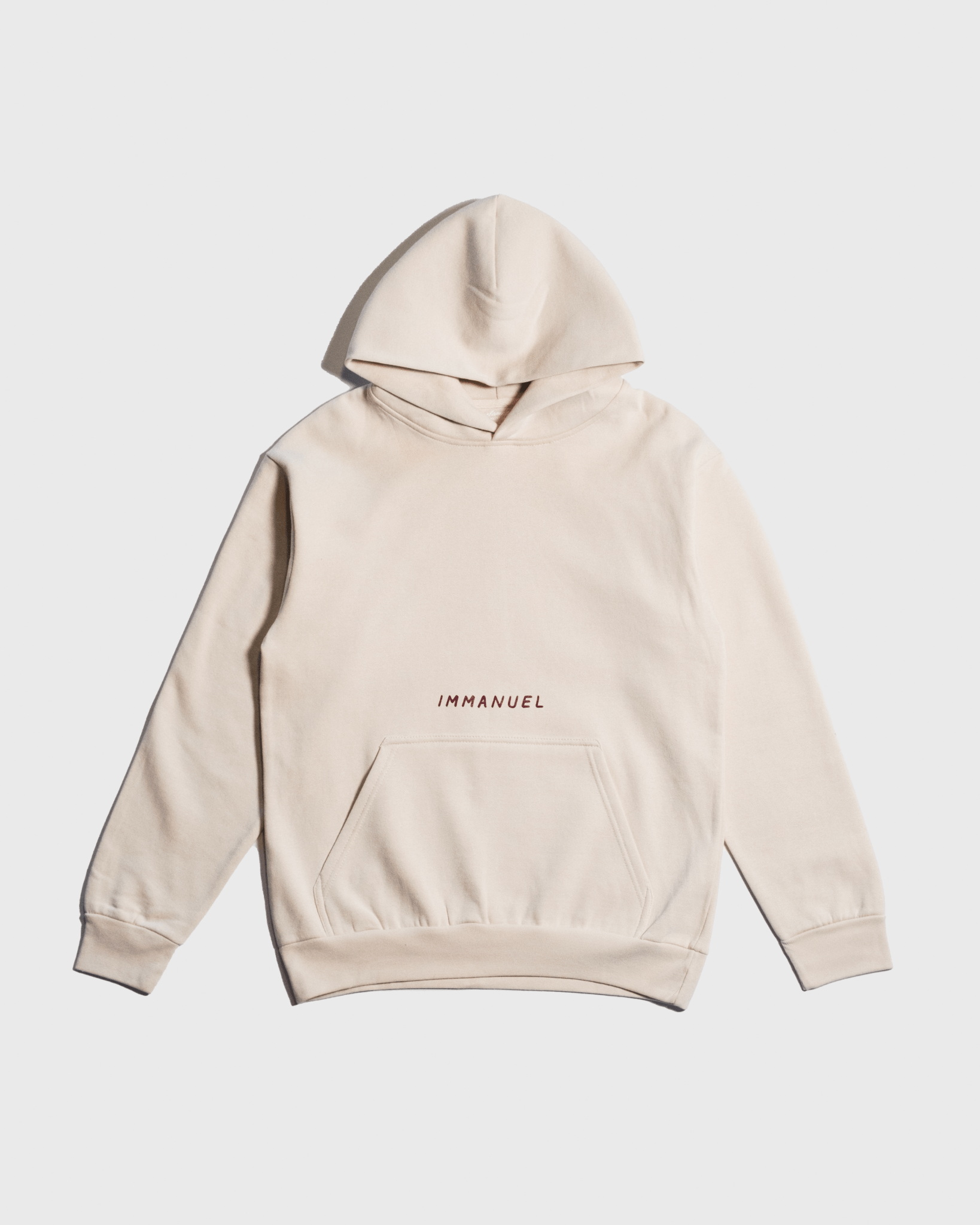 "Immanuel" Ivory Heavyweight Hoodie - Proclamation Coalition