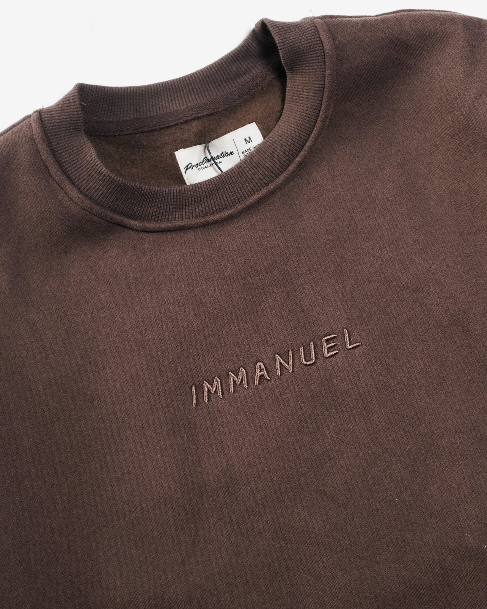 "Immanuel - Where Jesus Walked" Puff - Print Comfort Crewneck - Proclamation Coalition