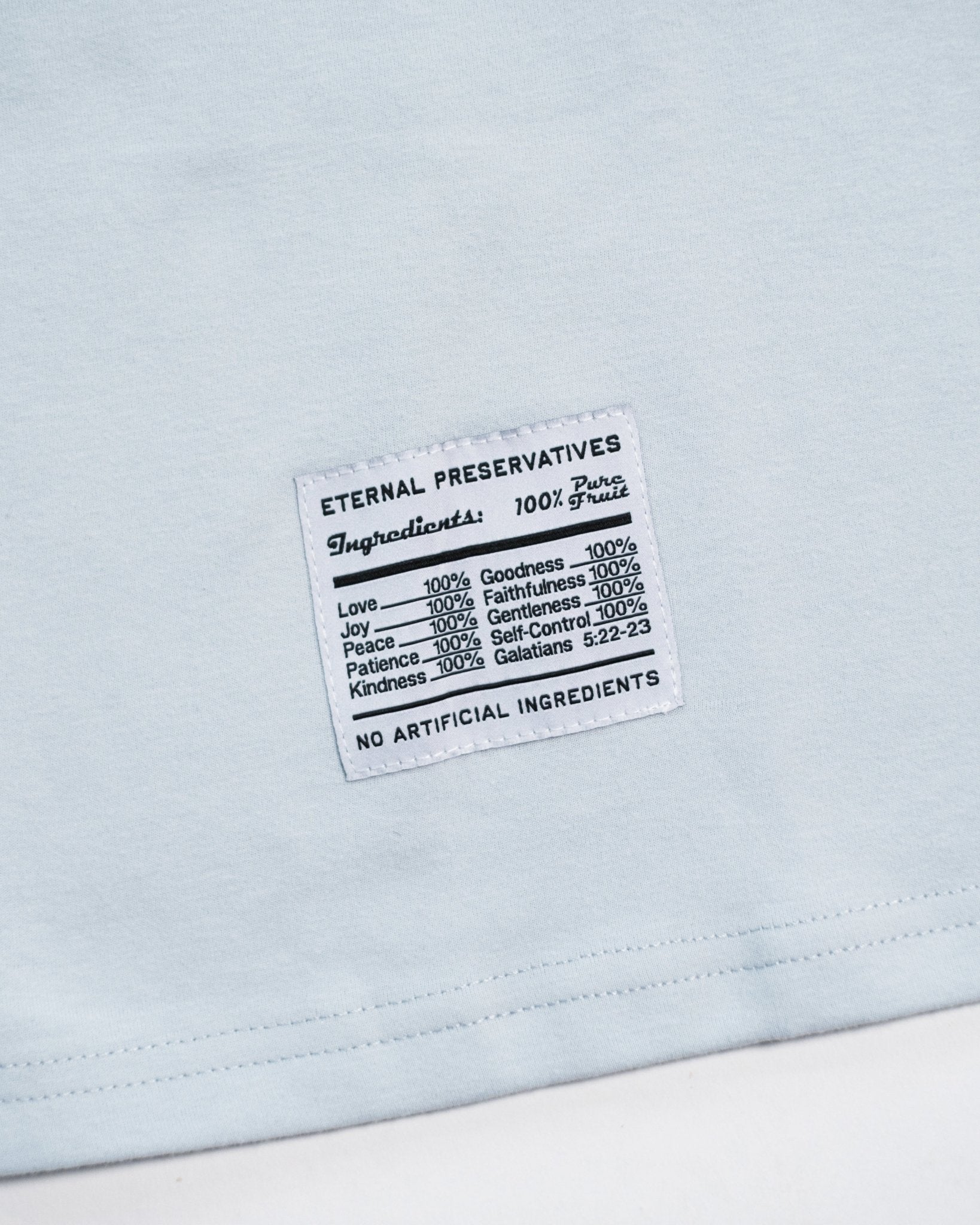 "Juice Box" Blue Mist Essential Tee - Proclamation Coalition