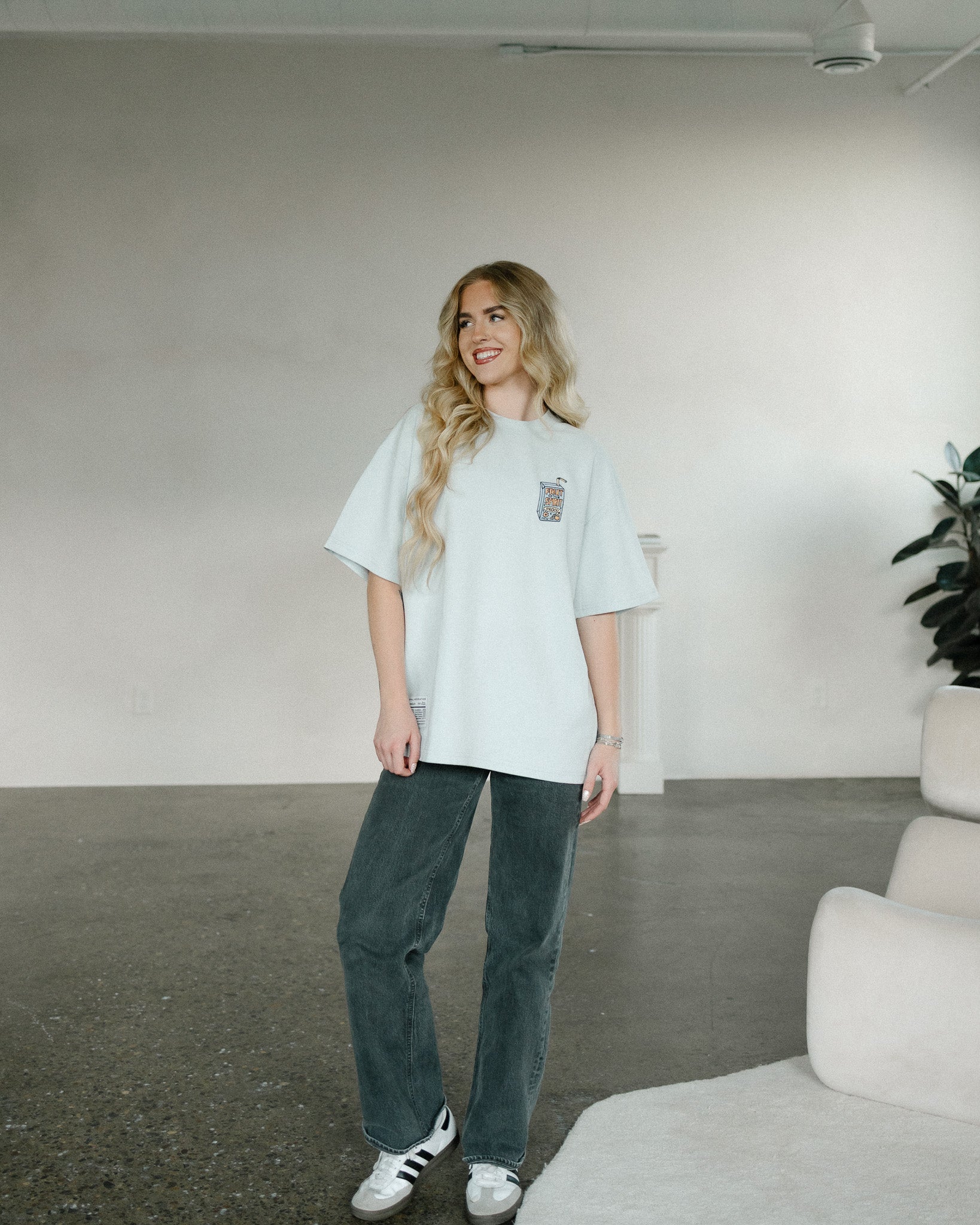 "Juice Box" Blue Mist Essential Tee - Proclamation Coalition
