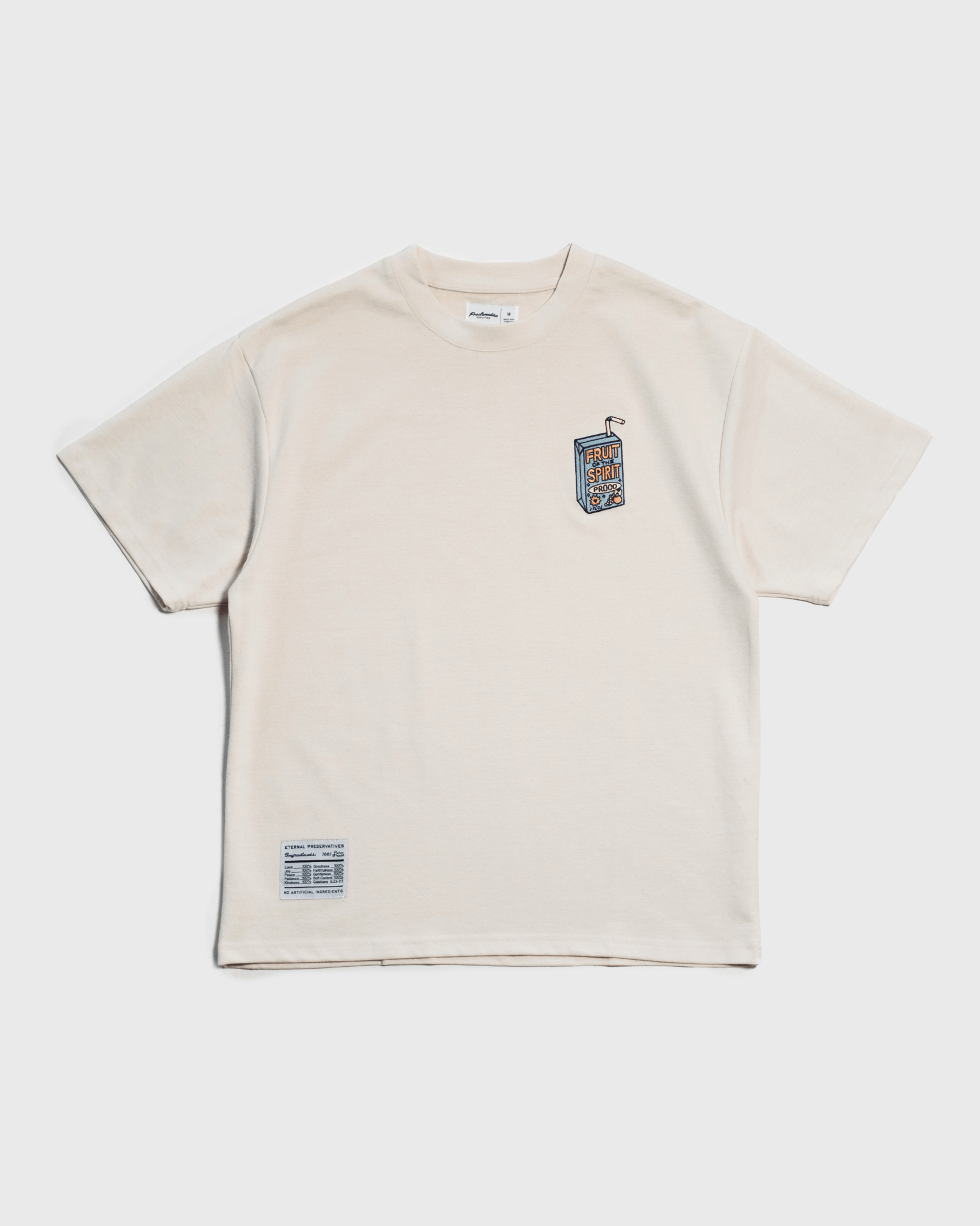 "Juice Box" Ivory Essential Tee - Proclamation Coalition