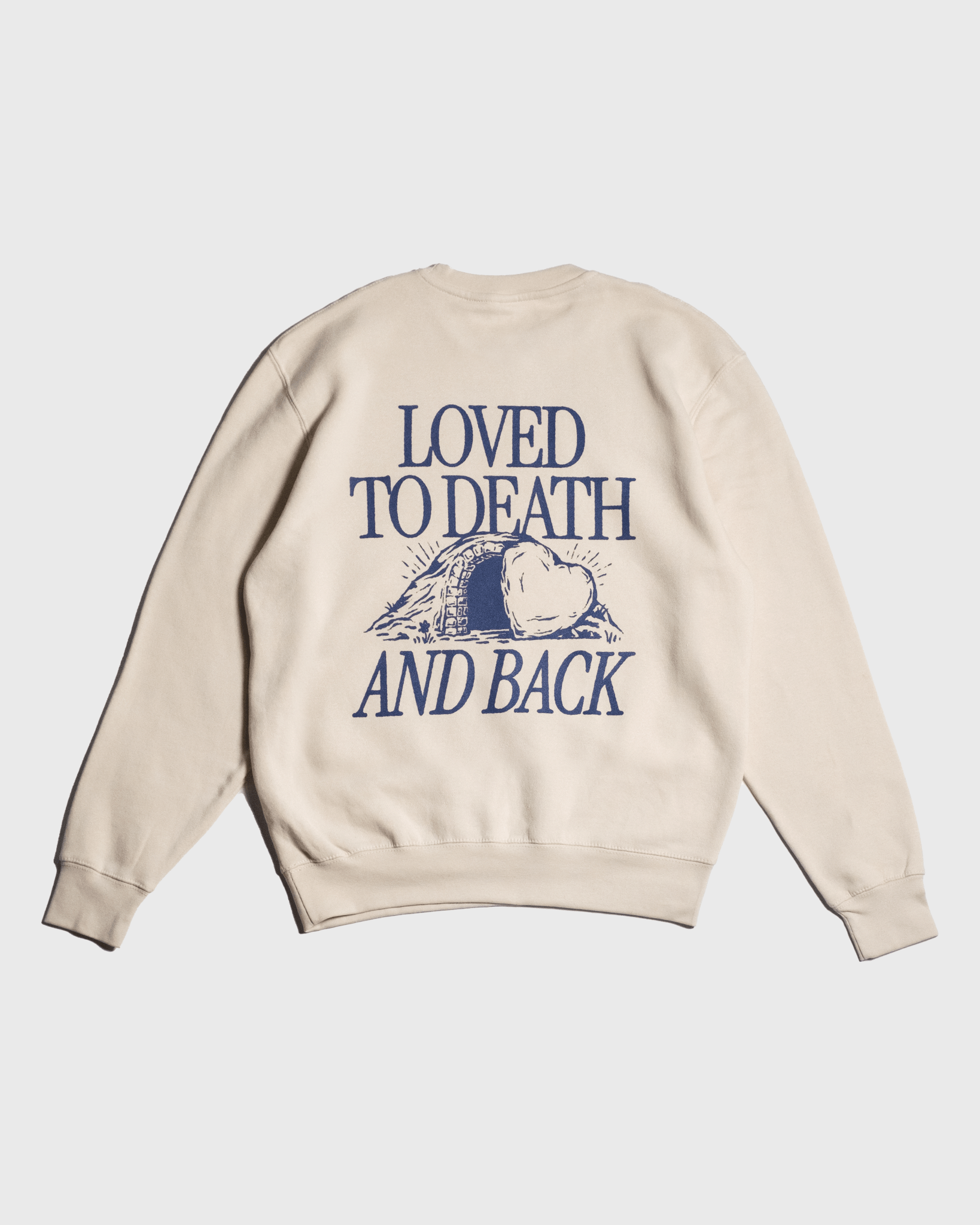 "Loved to Death" Ivory Crewneck - Proclamation Coalition