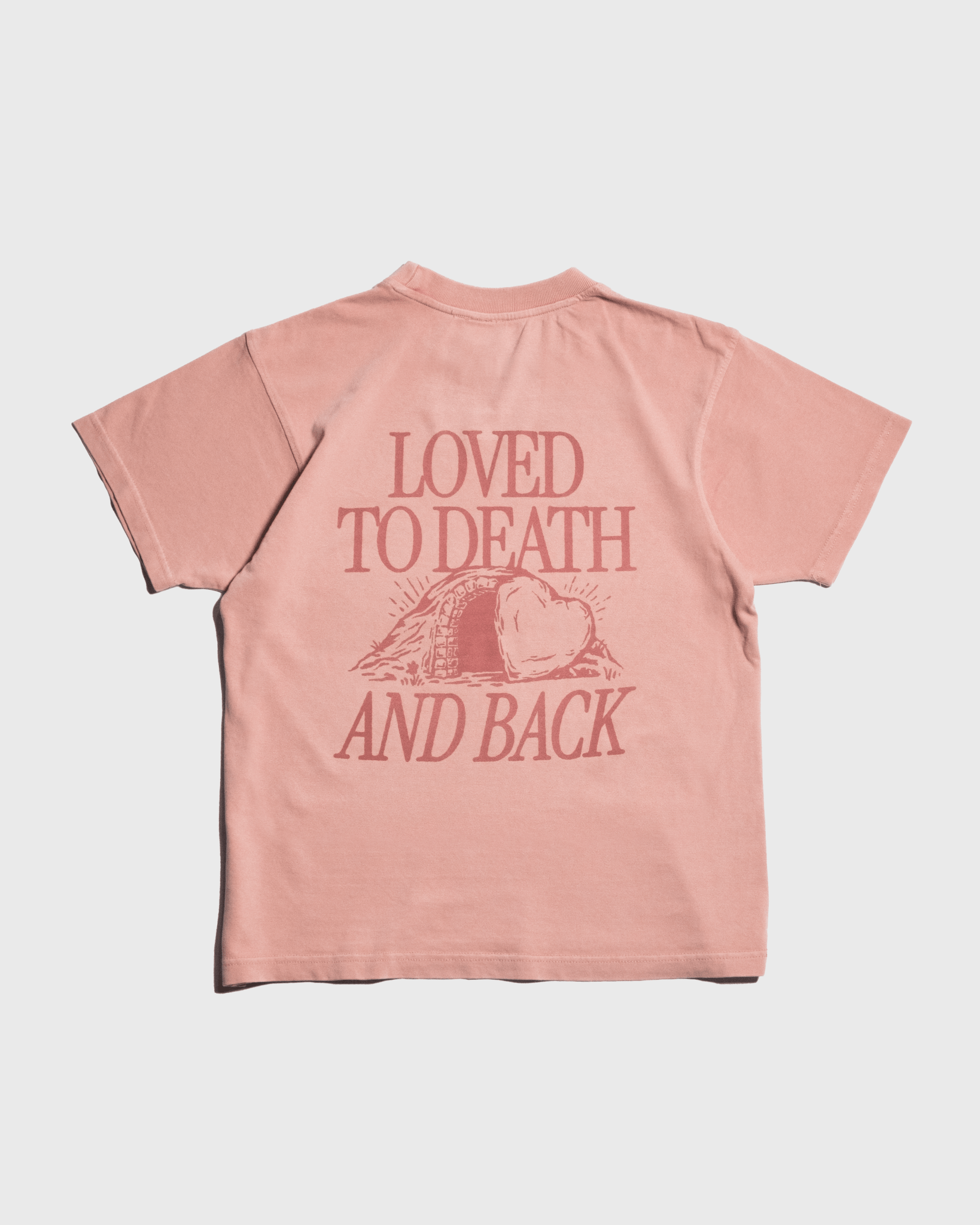 "Loved to Death" Peachy Heavyweight Tee - Proclamation Coalition