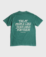 NEW! "Because He Did" Emerald Tee - Proclamation Coalition