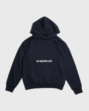 "No Greater Love" Midnight Navy Heavyweight Hoodie - Proclamation Coalition