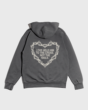 "No Greater Love" Pepper Heavyweight Hoodie - Proclamation Coalition