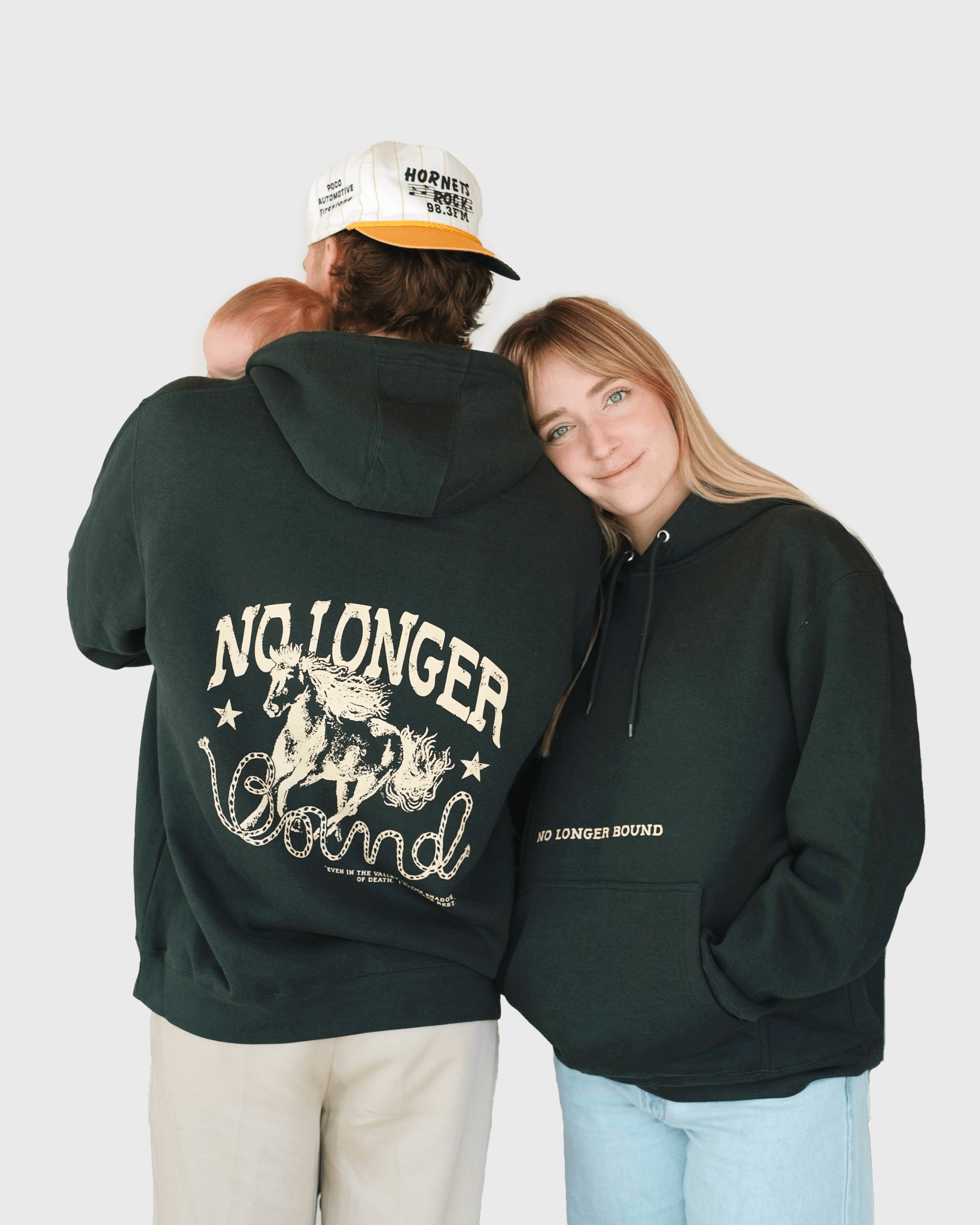 "No Longer Bound" Forrest Green Hoodie - Proclamation Coalition