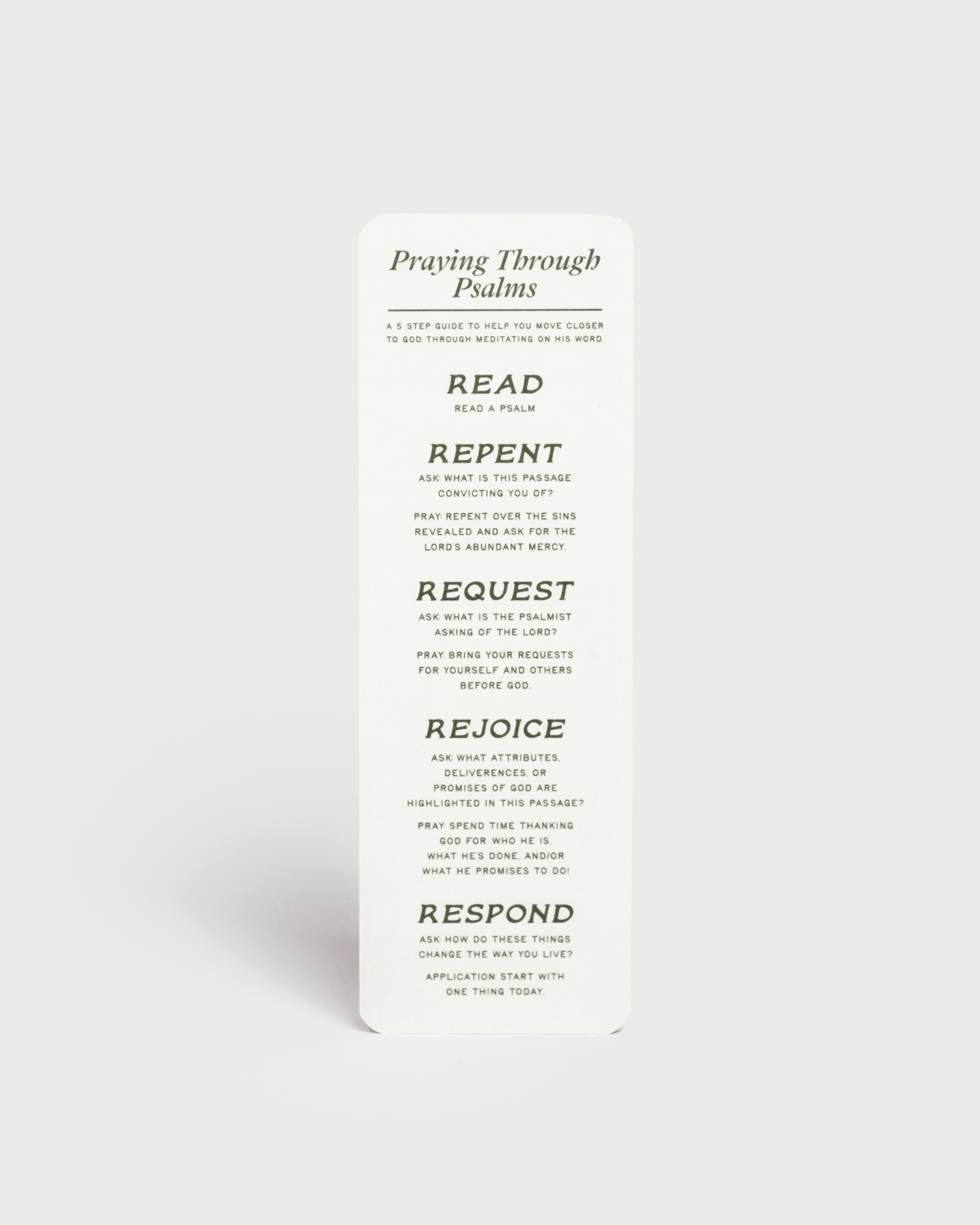 "Praying Through Psalms" Silk Bookmark - Proclamation Coalition