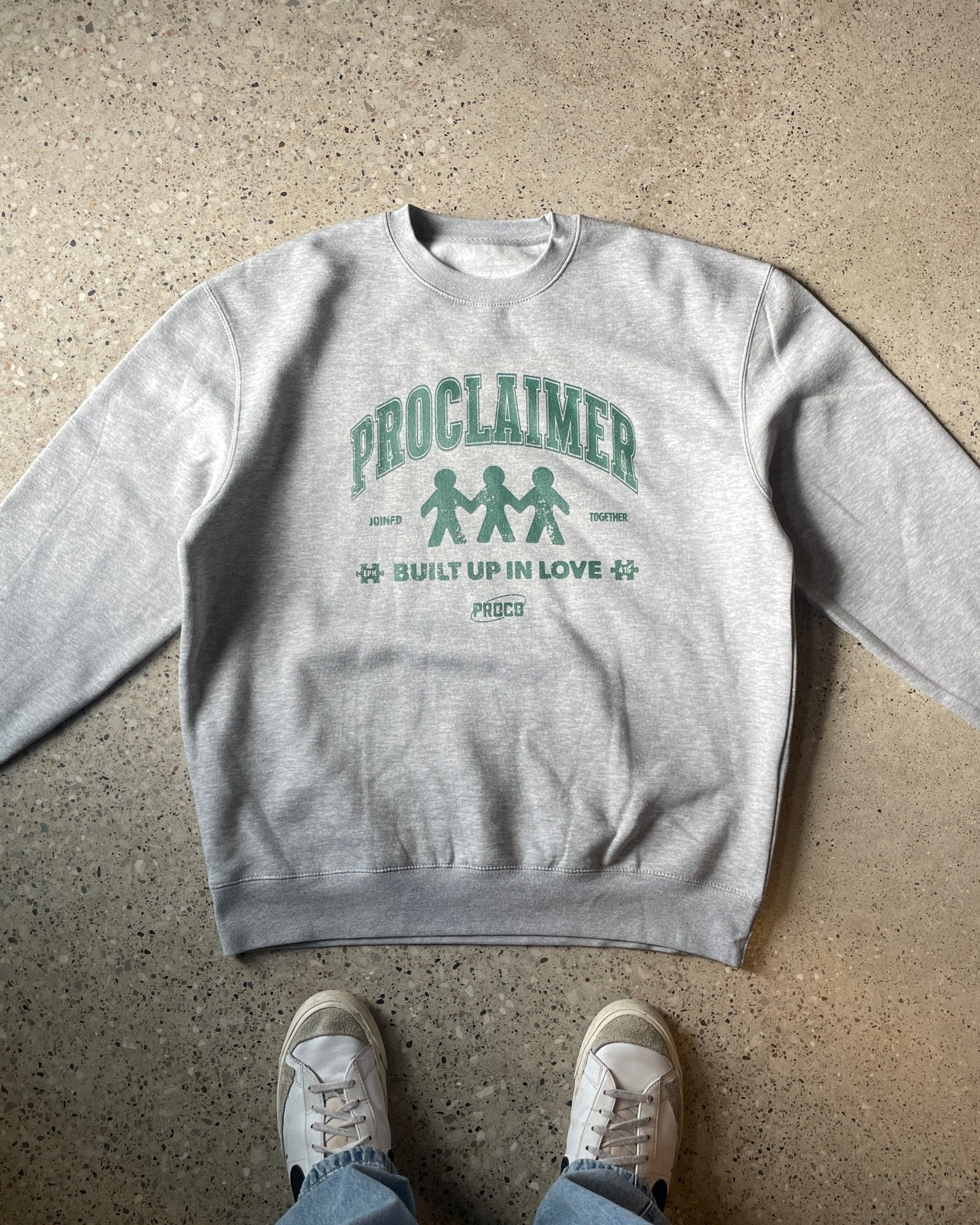 "Proclaimer" Heather Grey Crewneck - Proclamation Coalition