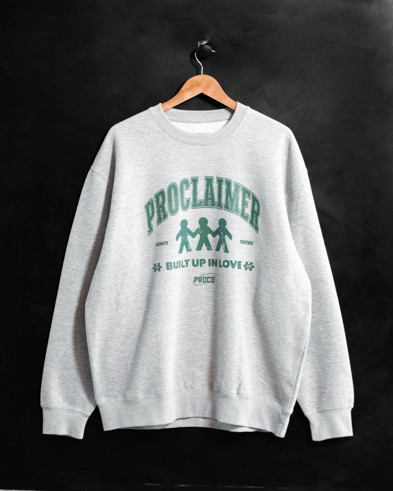 "Proclaimer" Heather Grey Crewneck - Proclamation Coalition