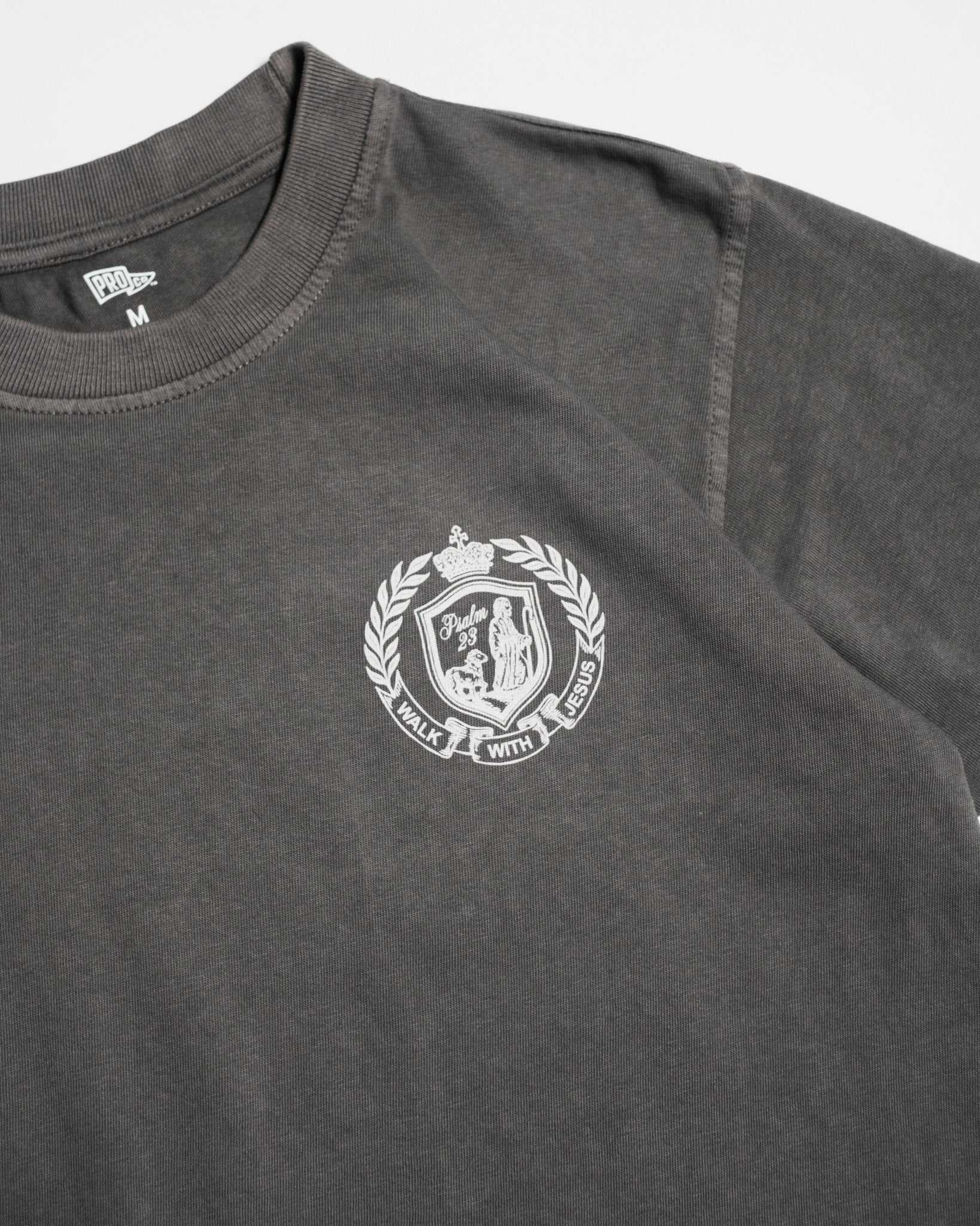 "Psalm 23 Walk Club" Pepper Heavyweight Tee - Proclamation Coalition