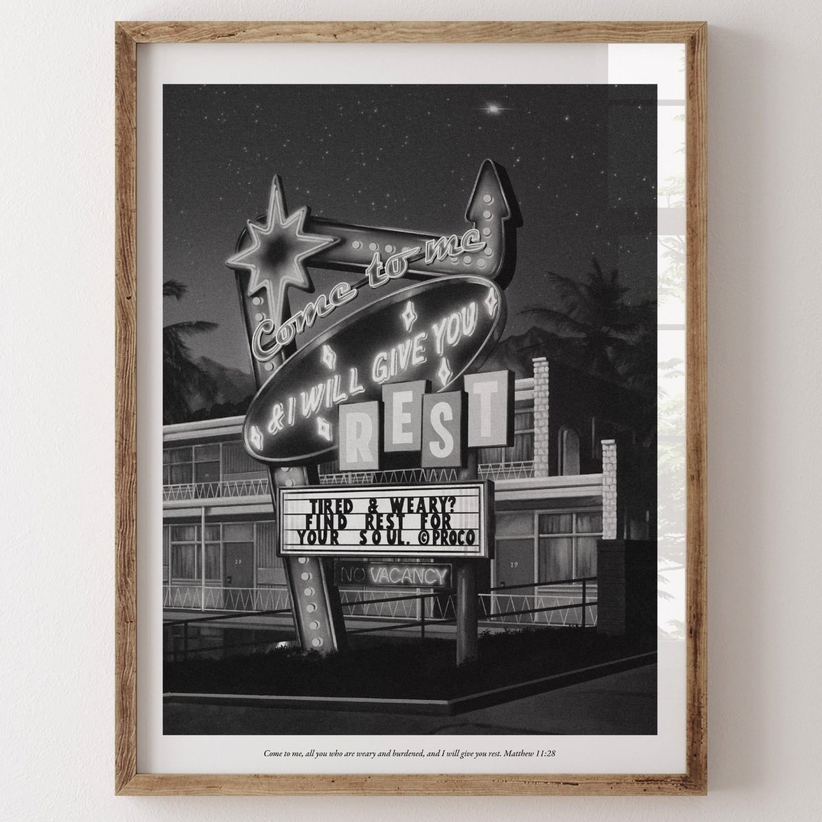"Rest Motel" 16x20 Art Print - Proclamation Coalition
