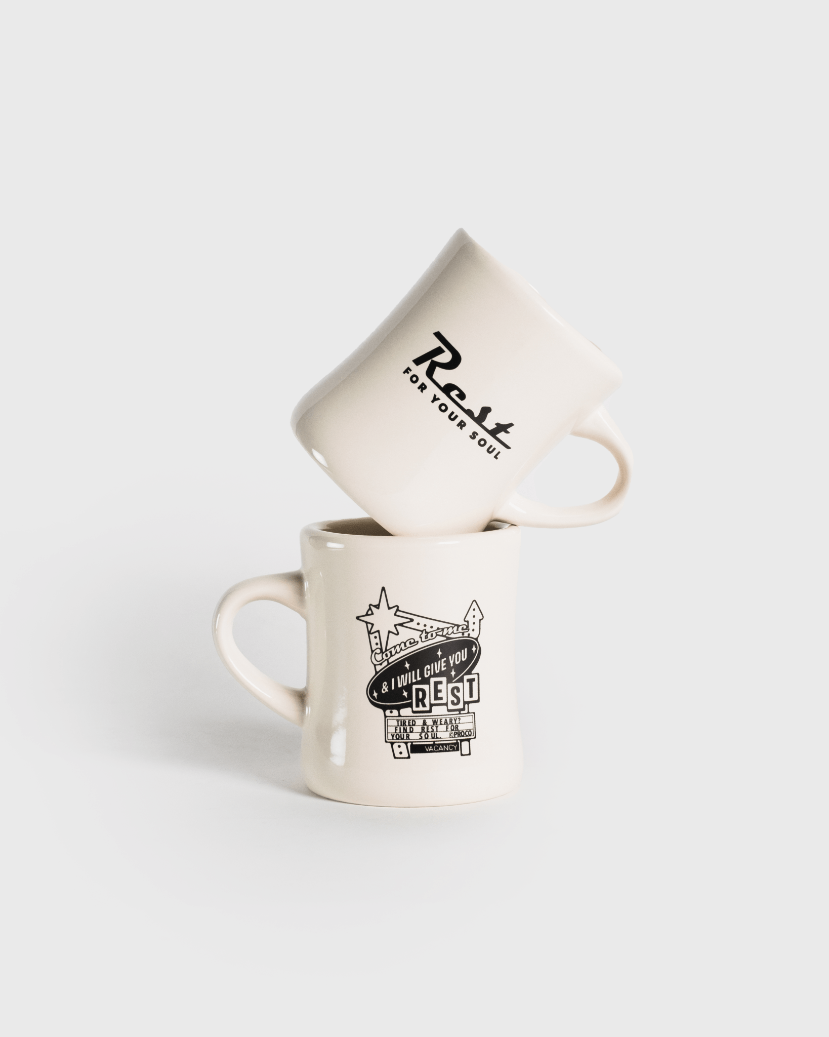 "Rest Motel" Retro Mug - Proclamation Coalition