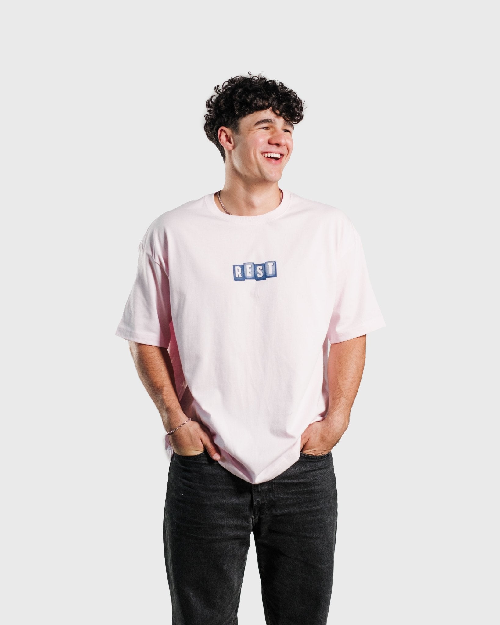 "Rest Motel" Soft Pink Tee - Proclamation Coalition