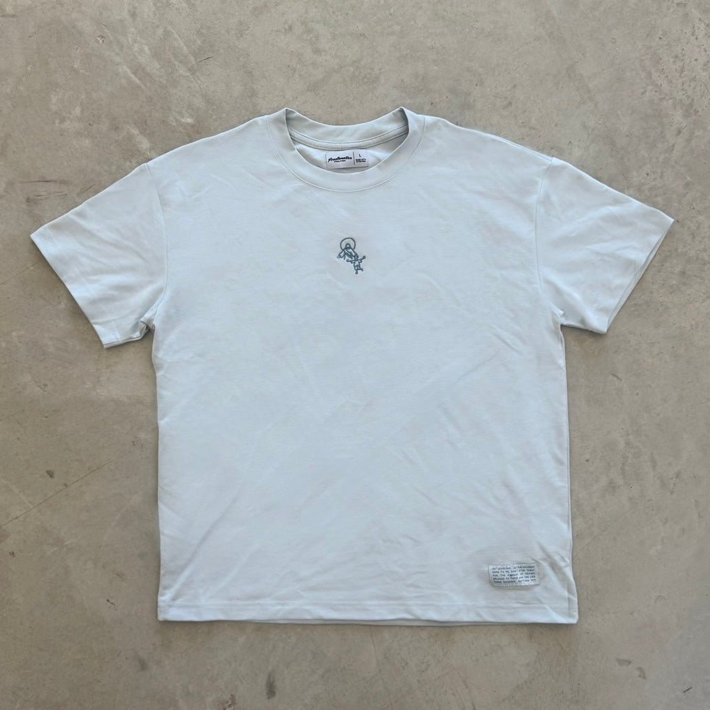 "Run To Jesus" Embroidered Essential Tee - Proclamation Coalition