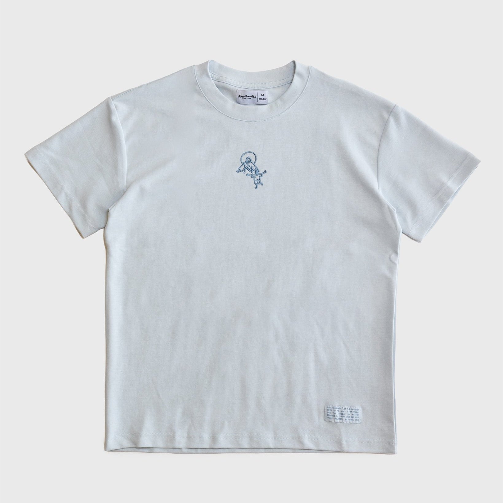 "Run To Jesus" Embroidered Essential Tee - Proclamation Coalition