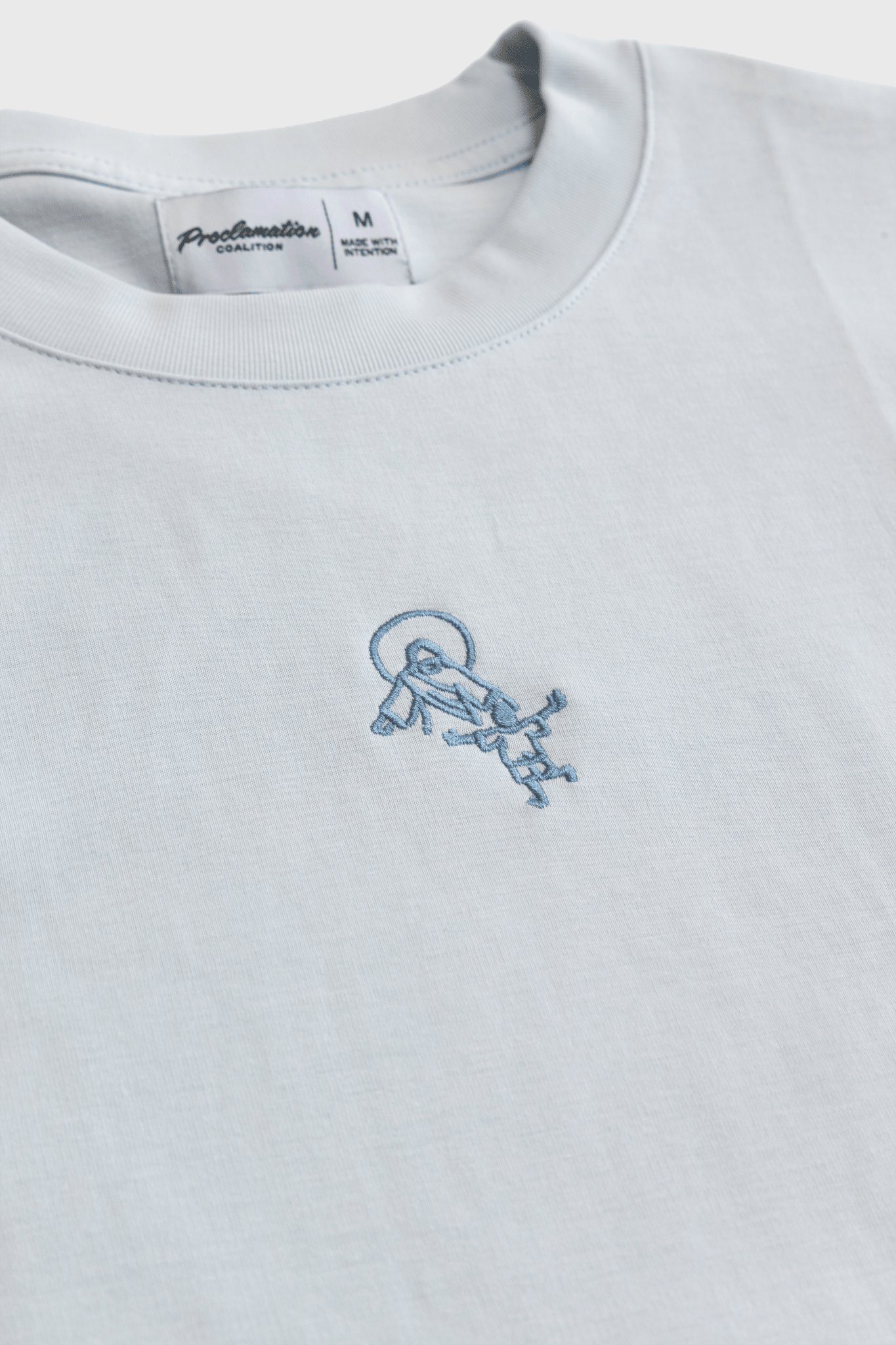 "Run To Jesus" Embroidered Essential Tee - Proclamation Coalition