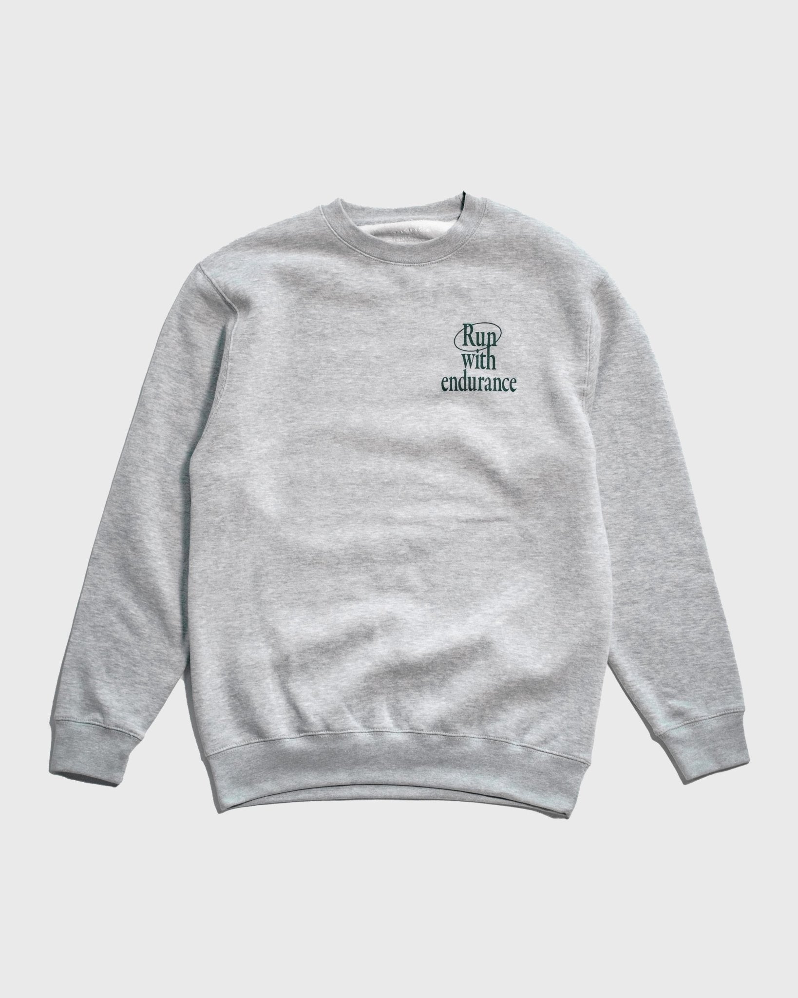 "Run With Endurance" Grey Crewneck - Proclamation Coalition
