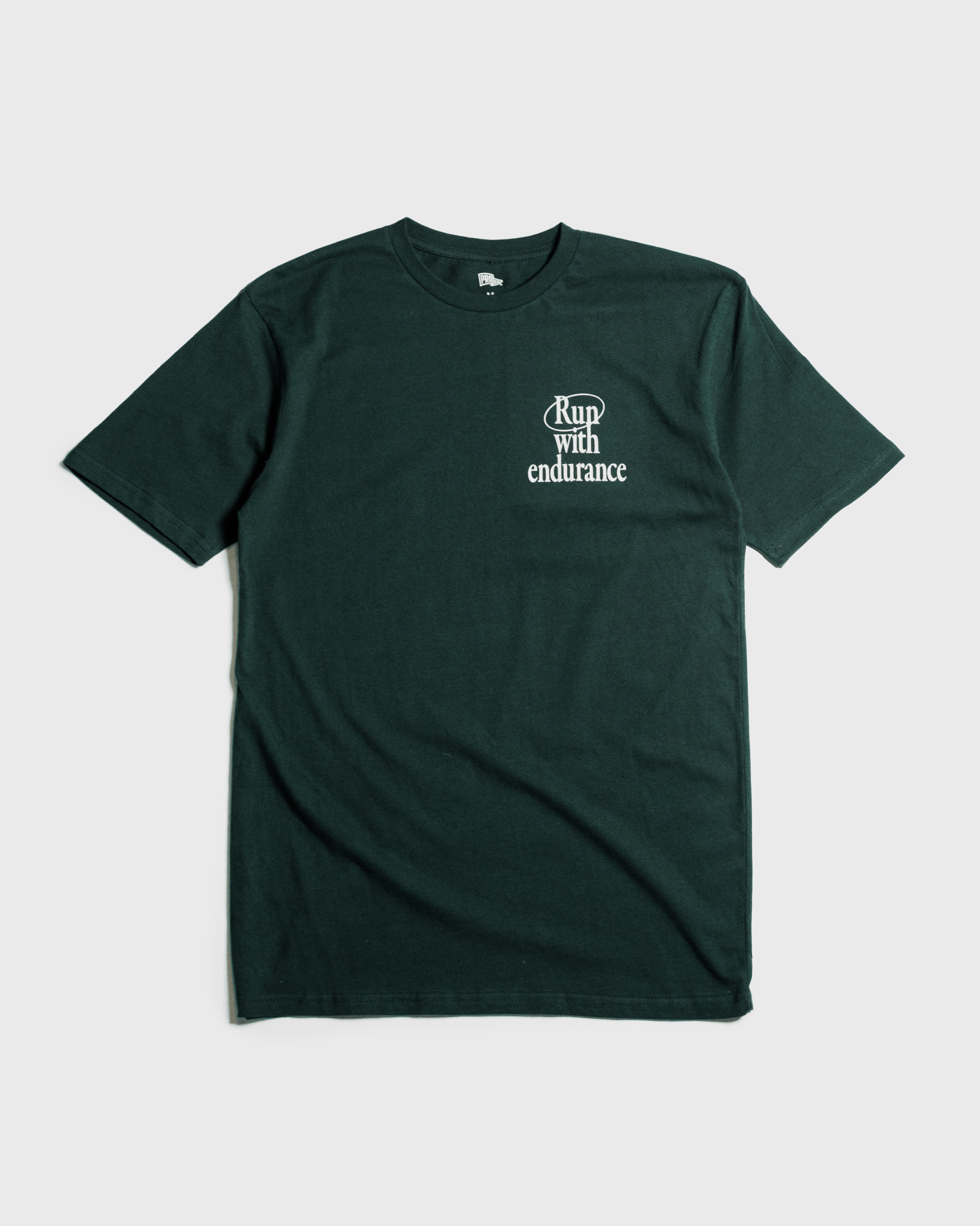 "Run With Endurance" Pine Green Tee - Proclamation Coalition