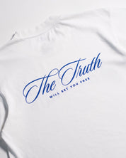 "Set Free X Stay True" White Heavyweight Tee - Proclamation Coalition