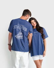 "Stand Firm X Stay True" Faded Navy Comfort Colors Tee - Proclamation Coalition